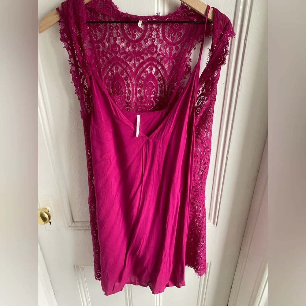 Free People Fuchsia Lace Heart in Two
Mini Dress - Picture 4 of 14